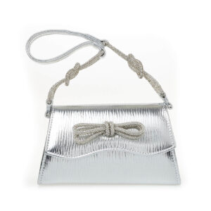 Τσάντα φάκελος clutch -21891 - Ασημί
