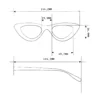 Γυαλιά διαβάσματος πρεσβυωπίας okkia Adriana Small Cat Eye - Black