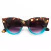 Okkia γυαλιά ηλίου Claudia Big Cat Eye - Havana and blue