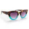 Okkia γυαλιά ηλίου Claudia Big Cat Eye - Havana and blue