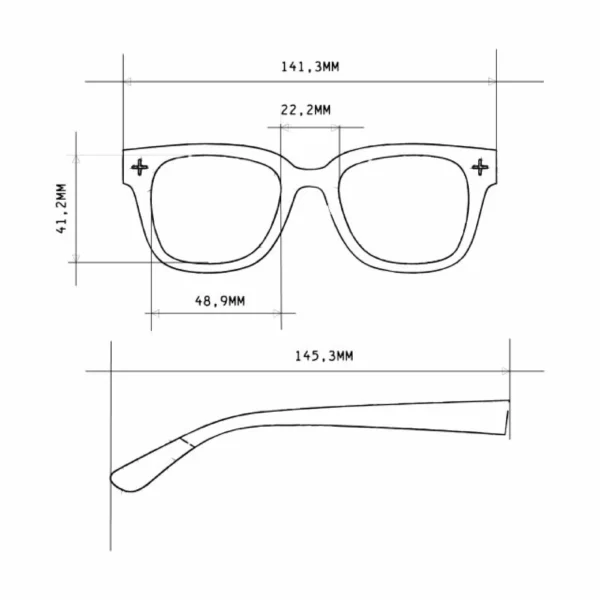 Okkia Γυαλιά Προστασίας Οθόνης Unisex Giovanni (blue lenses) black
