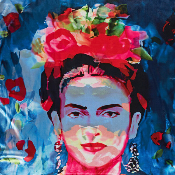 Sequoia Γυναίκεια εσάρπα διπλής όψης  με digital print frida