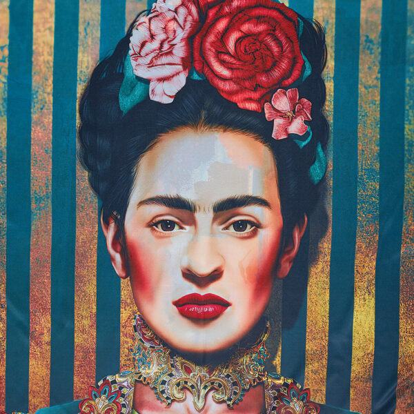 Sequoia Γυναίκεια εσάρπα διπλής όψης  με digital print frida