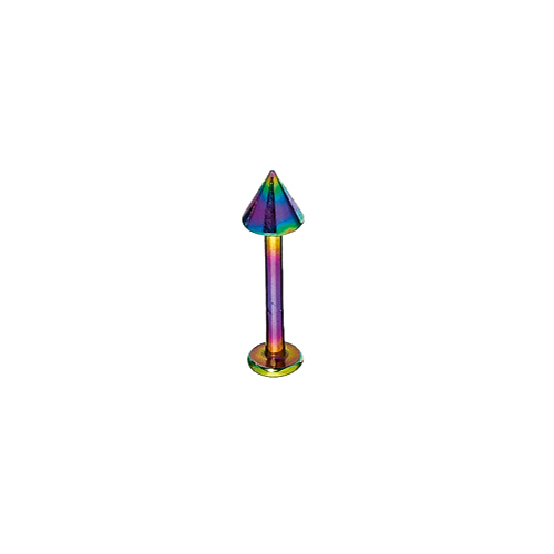 Sequoia Σκουλαρίκι Piercing Ατσάλι κώνος με τάπα  I-00094 (1.2*8*5)