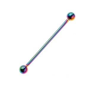 Sequoia Σκουλαρίκι Piercing barbell/μπάρα Ατσάλι I-00404-3 (1.6*36*5*5)mm (5prs)