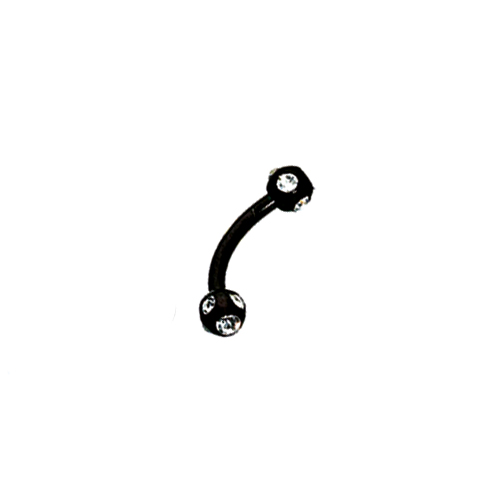 Sequoia Σκουλαρίκι Piercing Ατσάλι ΦΡΥΔΙΟΥ / ΒΑΝΑΝΑ I-00774 (1.2*8*3*3)