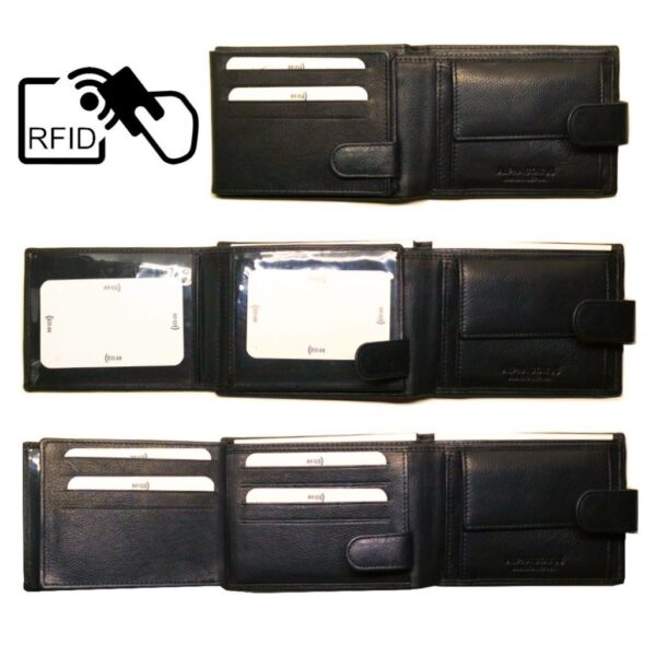 Δερμάτινο Πορτοφόλι ALPHA STATUS 10106-0 RFID COCCOA BROWN