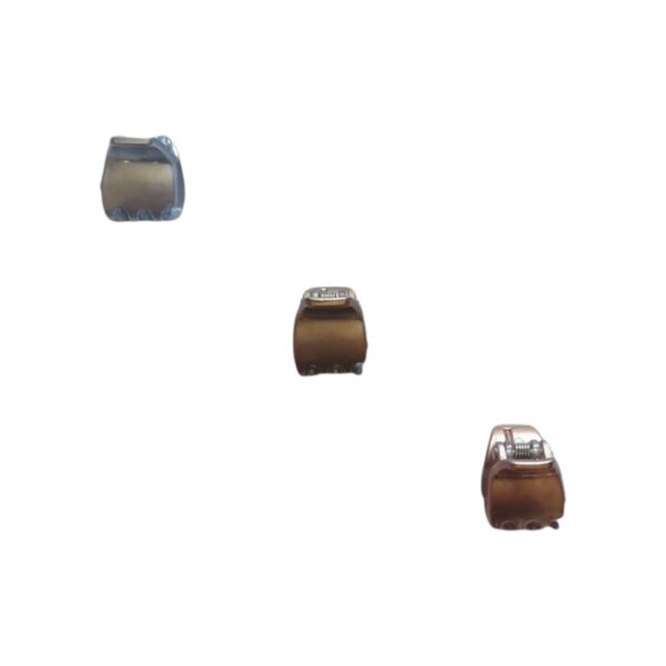 Κλάμερ μαλλιών 1.5 cm bronze χρώματα
