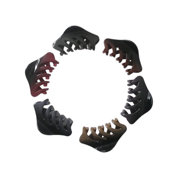 Κλάμερ μαλλιών διπλή απόχρωση glitter 9 cm