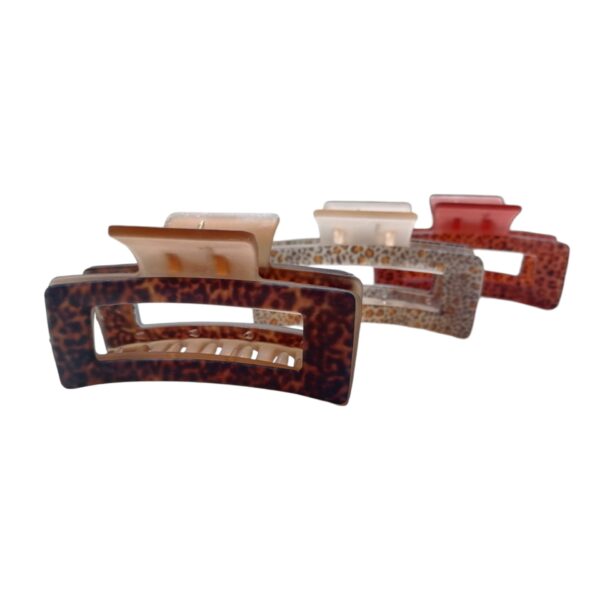 Κλάμερ μαλλιών  animal print 8 cm