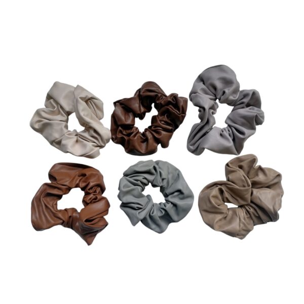 Σούρα μαλλιών faux leather natural colors