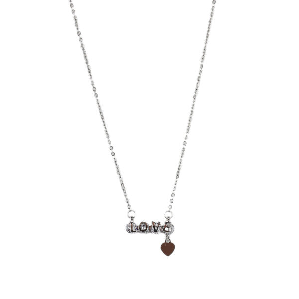 Αλυσίδα λαιμού Love DJ-106 - Ασημί
