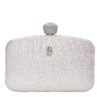 Τσάντα φάκελος clutch JH-21995 - Ασημί