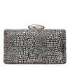 Τσάντα φάκελος clutch  JH-21989 - Ασημί
