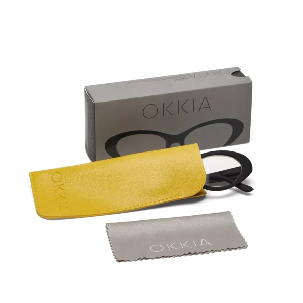 Γυαλιά διαβάσματος πρεσβυωπίας okkia Lina Small Cat Eye -  Black