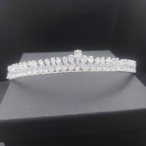 Νυφικό headpiece Zircon 30 cm