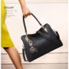 Δερμάτινη Γυναικεία Τσάντα Shopper 'Ωμου Foxer 962061F μαύρο