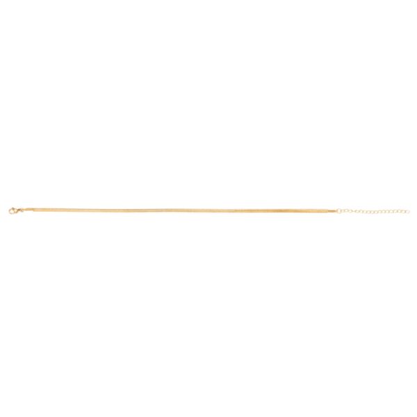 Αλυσίδα ποδιού Stainless Steel χρυσή 5 mm