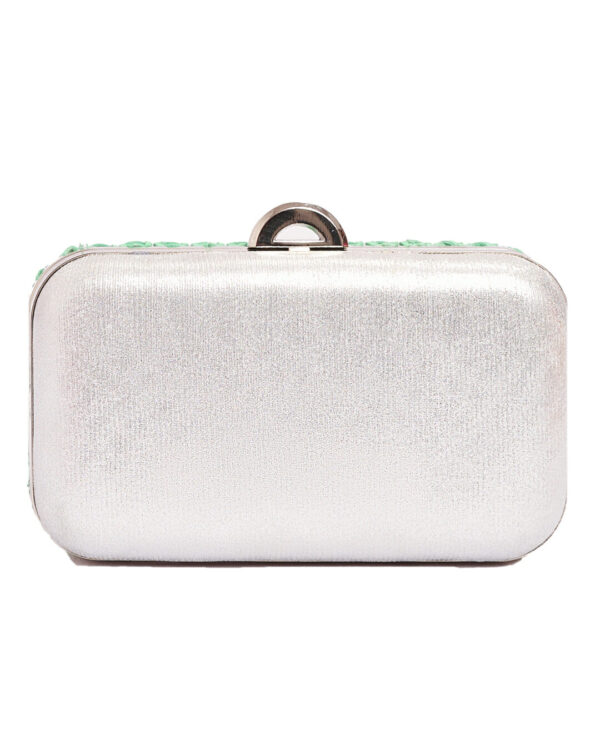 Τσάντα φάκελος clutch ψάθινο-21885 - Φυστικί