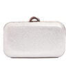 Τσάντα φάκελος clutch ψάθινο-21885 - Ασημί