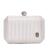 Τσάντα φάκελος clutch -JH-21975 - Ασημί