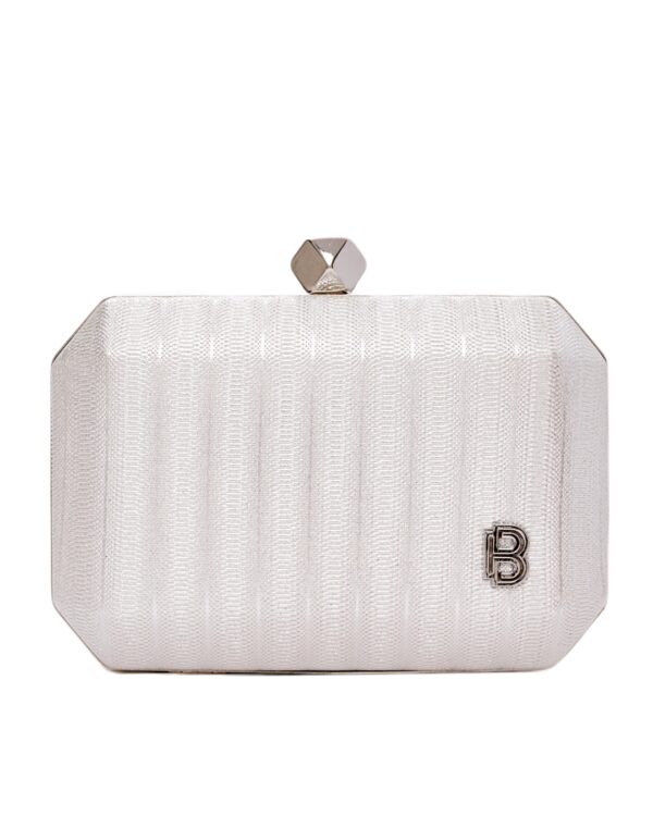 Τσάντα φάκελος clutch -JH-21975 - Ασημί