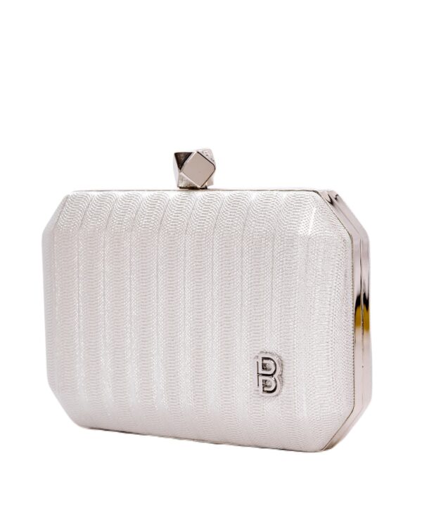 Τσάντα φάκελος clutch -JH-21975 - Ασημί