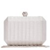Τσάντα φάκελος clutch -JH-21975 - Ασημί