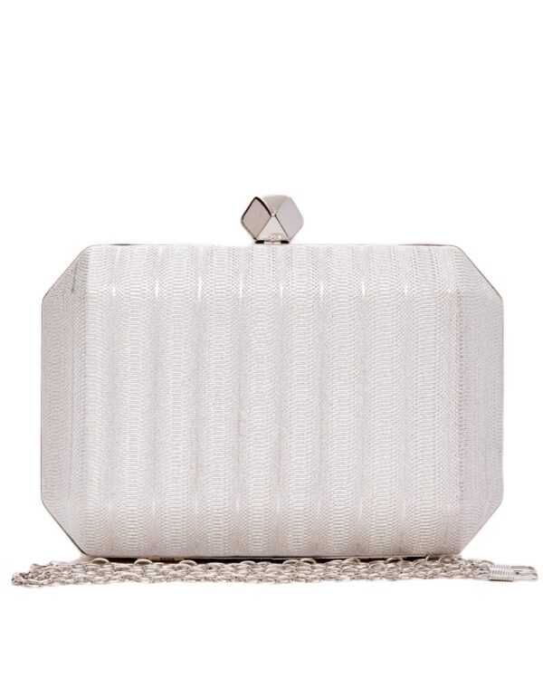 Τσάντα φάκελος clutch -JH-21975 - Ασημί
