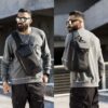 Τσαντάκι ώμου χιαστί crossbody Bange 7082 μαύρο