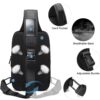 Τσαντάκι ώμου χιαστί crossbody Bange 7082 μαύρο