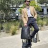 Δερμάτινο σακίδιο πλάτης Cardinal 20L 9008 μαύρο