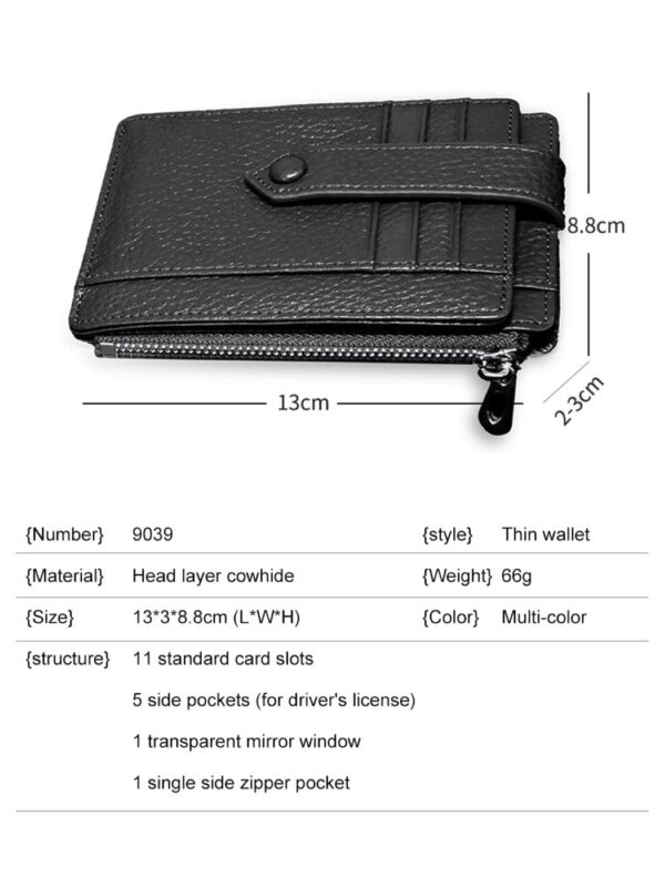 Δερμάτινo πορτοφόλι  Cardinal 9039 black