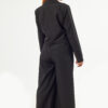 Sequoia Μοντέρνο Γυναικείο Oversize Σετ Σακάκι με Παντελόνι 33-50992 Μαύρο