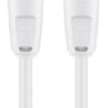 GOOBAY καλώδιο κεραίας αρσενικό σε θηλυκό 11515, <70dB, CCS, 15m, λευκό