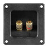 GOOBAY τερματικό ηχείου 6mm ή banana plug 4mm 11698, τετράγωνο, μαύρο