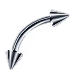 Sequoia Σκουλαρίκι Piercing Ατσάλι κώνος με τάπα I-00062 (1.2*8*3)