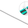 DELOCK reusable δεματικά καλωδίων 18642, 200x4.8mm, λευκά, 100τμχ