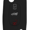 Θήκη κλειδιού για αυτοκίνητα Alfa Romeo 2012-01, εύκαμπτη, μαύρη