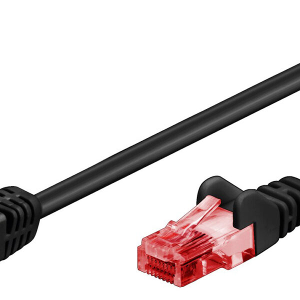 GOOBAY καλώδιο δικτύου 51518, CAT 6 U/UTP, γωνιακό, CCA, 5m, μαύρο