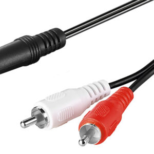 GOOBAY καλώδιο ήχου 3.5mm 63828, 4 pin stereo, copper, 1.5m, μαύρο