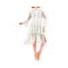 Verde Γυναικειο φορεμα παραλιας 100% cotton one size 52-0002 ivory