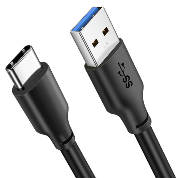 CABLETIME καλώδιο USB-C σε USB CMAMN, 15W, 5Gbps, 0.25m, μαύρο