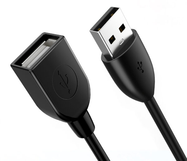 CABLETIME καλώδιο προέκτασης USB CT-AMAF2, 3A, 480Mbps, 3m, μαύρο