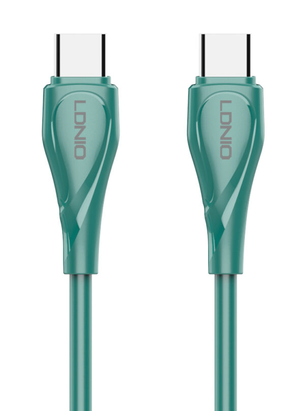 LDNIO καλώδιο USB-C σε USB-C LC611C, 65W PD, 1m, πράσινο