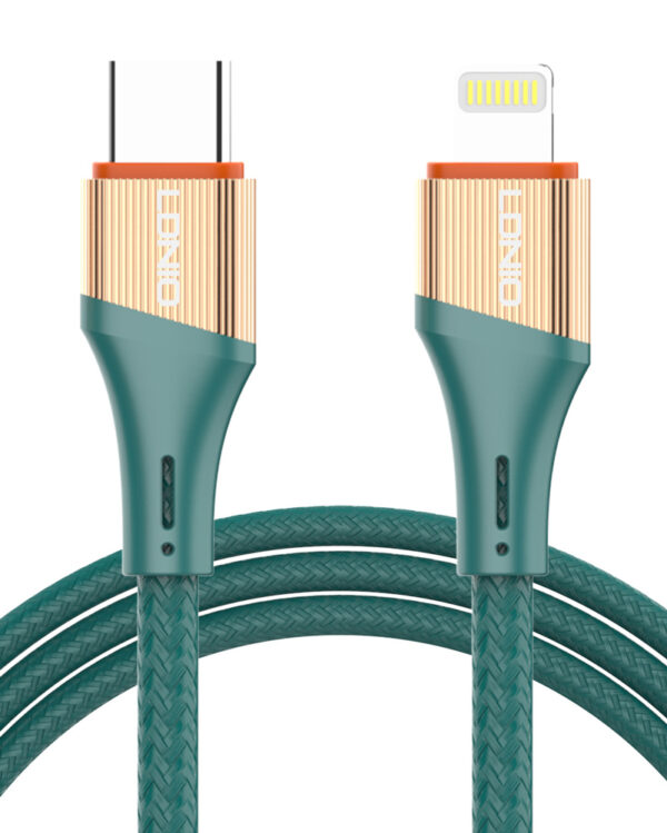 LDNIO καλώδιο Lightning σε USB-C LC631I, 30W PD, 1m, πράσινο