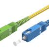 GOOBAY καλώδιο οπτικής ίνας SC-APC 59657, Singlemode OS2, 0.5m, κίτρινο