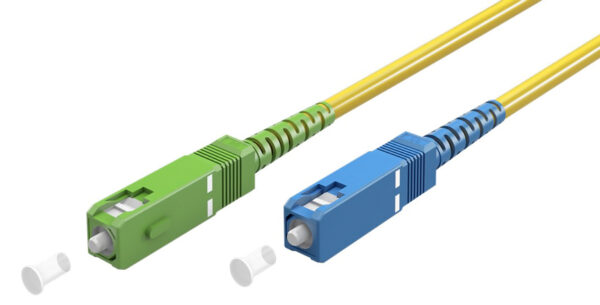 GOOBAY καλώδιο οπτικής ίνας SC-APC 59657, Singlemode OS2, 0.5m, κίτρινο