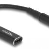 DELOCK καλώδιο τροφοδοσίας 60036, USB-C σε Dell 4.5x3.0mm, 15cm, μαύρο