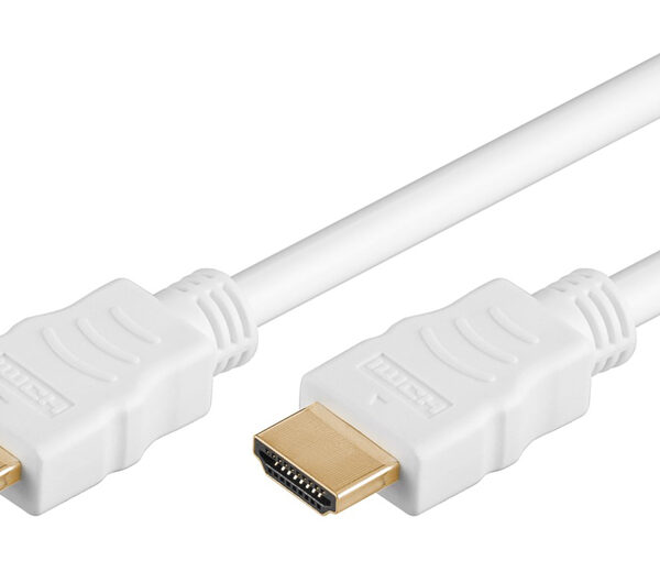GOOBAY καλώδιο HDMI 2.0 61022 με Ethernet, 4K/60Hz, 18 Gbps, 5m, λευκό